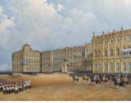 Sadovnikov Vasily Semyonovich View of the Winter Palace from the Admiralty - Hermitage